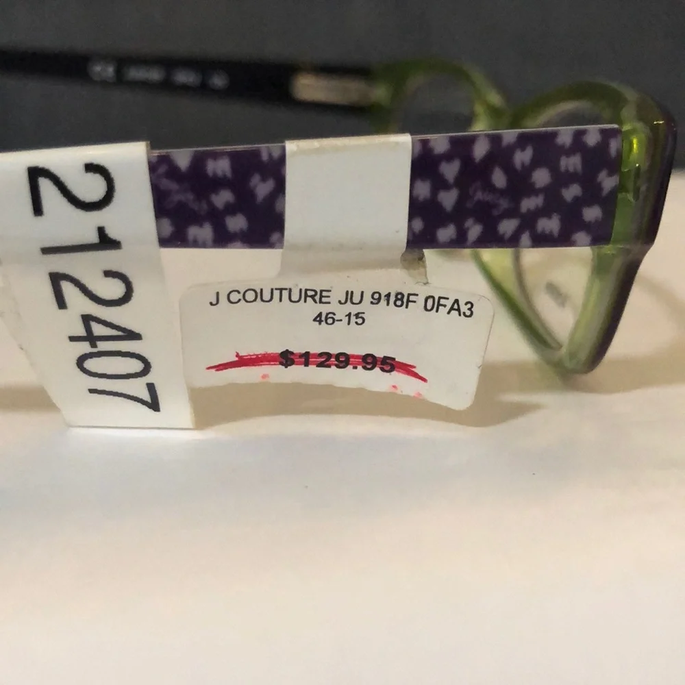 Juicy couture black and green juniors eyeglasses frames 918F OFA3 4615